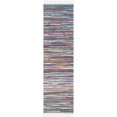 thumbnail image 1 of Safavieh Rag 2'3" X 8' Hand Woven Cotton Rug in Gray, 1 of 2