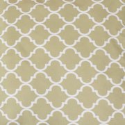 Sunnydaze 16 x 16 Tan and White Lattice Polyester Square Outdoor Throw Pillows, 2 Count
