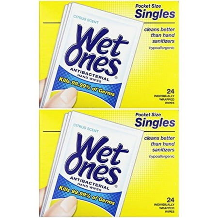 Wet Ones Singles Citrus 24 ct. (Pack of 2)