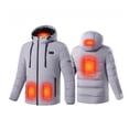 thumbnail image 2 of USB Intelligent Constant Temperature Heated Windproof Plus Size Coat For Men And Women Winter 4 Heated Jacket Coat, 2 of 4