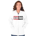 thumbnail image 3 of Girl Power Strong Mechanic Humor Womens Plus Size Graphic Zipper Hoodie Brisco Brands 2X, 3 of 5
