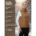 thumbnail image 6 of TRYSIL Women's Puffer Vest Warm Down Sleeveless Zip Up Lightweight Packable Quilted Jacket Winter Outerwear Coat,Size(S-2XL), 6 of 9