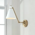 thumbnail image 4 of 1 Light Wall Sconce In Minimalist Style-26 Inches Tall And 7 Inches Wide-Aged Brass, Black Finish Capital Lighting 650111Ab, 4 of 7