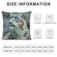 thumbnail image 5 of BCIIG Snow Leopard Graphic Decorative Cushion Cover for Home Couch Living Room Bed Sofa, Short Plush Pillow Case Home Furnishing 18x18in, 5 of 5