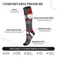 thumbnail image 3 of Lsque Chillin with My Gonme Pattern Sport Compression Socks for Men & Women 15-20 mmHg Knee High Nurse Pregnant Running Medical and Travel Athletic, 3 of 6