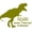 Gold, variant on T-Rex Dinosaur Wall Decal - Tyrannosaurus Rex Dino Quote for Bedroom Walls - 20"x20" - Roar means "I love you" in dinosaur