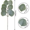 24pcs Eucalyptus Stems Bulk Silver Dollar Artificial Greenery Leaves