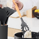 thumbnail image 5 of Juego de utensilios de cocina de silicona de 2 piezas, utensilios de cocina de silicona antiadherentes sin BPA con mango de madera, 5 of 5