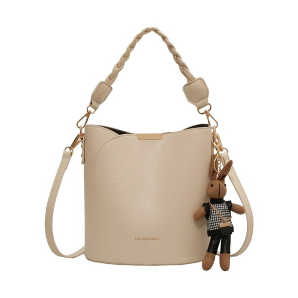 Minnieouse Bolso bonito para mujer, versátil y ligero, bolso de mujer para otoño e invierno, moderno, práctico y duradero Bolsas de mensajero y de hombro Blanco