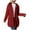 Red, variant on Hoodless Cardigan Sweaters for Women Long Sleeve Button Down Knit Sweater Coat Outwear with Pockets