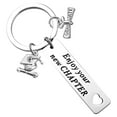 thumbnail image 2 of Ikohbadg Graduation Gift Keychain Pendant with Hollow Design, High-Gloss Stainless Steel Graduation Keyring Gift, Durable Alloy Graduation Season Key Chain Pendant, 2 of 8