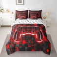thumbnail image 2 of Castle Fairy Teens Honeycomb Gamepads Twin Bedding Sets,Video Game Bedding Comforter Set, 2 of 8
