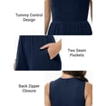 thumbnail image 2 of Vine Women Jumpsuits One Piece Jumpsuits for Women Dressy Casual Outfits Sleeveless Mock Neck Wide Leg Jumpsuits With Pockets S-2XL, 2 of 7