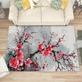 thumbnail image 2 of Cherry Blossom Rug for Bedroom - Cherry Blossom Rug, 3x5 Rug, Japanese Sakura Area Rug, Asian Style Washable Non Slip Rugs, Japan Florals Carpet - Home Decor, Cherry Blossom Gifts for Women, 2 of 7