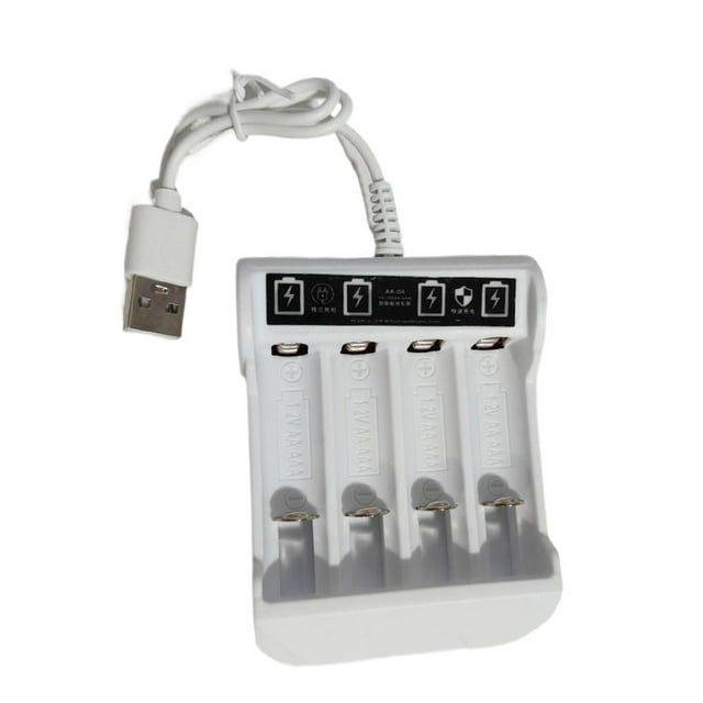 Seitruly Cargador de batería AAA/AA Adaptador de carga de baterías de interfaz USB universal Cargadores de dispositivos electrónicos específicos