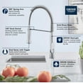 thumbnail image 2 of GROHE 31380DC0 Super Steel 6" Kitchen Faucet, 2 of 7