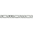 thumbnail image 3 of 14K White Gold 6mm Flat Figaro Chain, 3 of 5