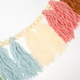 thumbnail image 5 of CIMAXIC 1Pack Tassel Pendant Blue Pink Cotton Thread Wall Mounted Pendant for Living Room, 5 of 7
