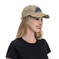 thumbnail image 4 of DouZhe Adjustable Washed Cotton Baseball Cap - Game Controller Gaming Gamepad Prints Vintage Dad Hat Unisex Sports Caps (Yellow), 4 of 6