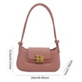 thumbnail image 3 of Bolso Bandolera Pequeño Con Solapa Cuero para Mujer Y Niña Bolso Hombro Moderno (rosa), 3 of 4