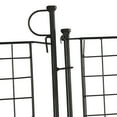 thumbnail image 3 of Wildnix Decorative Garden Fence with 4 Panels and Gate, Black Metal Garden Fence, Powder Coated Steel, Privacy Protection, Ideal for Yard and Farm Use, 3 of 6