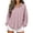 Pink Tops for Women, variant on Womens Tops Long Sleeve Hooded Tops for Women Waffleknit V Neck Loose Casual Pullover Going Out Top