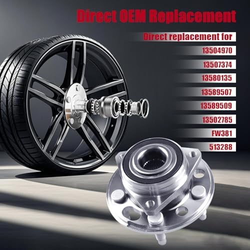 Set 2 Front Wheel Bearing Hubs For Chevy Equinox Buick Regal GMC - Foto 4