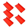 thumbnail image 1 of WEUVEB Red Rectangular Plastic Shoe Shelf 10.2x4.3x2.0in Transparent Design For Shoes Wall Display General Users 5Pcs, 1 of 8
