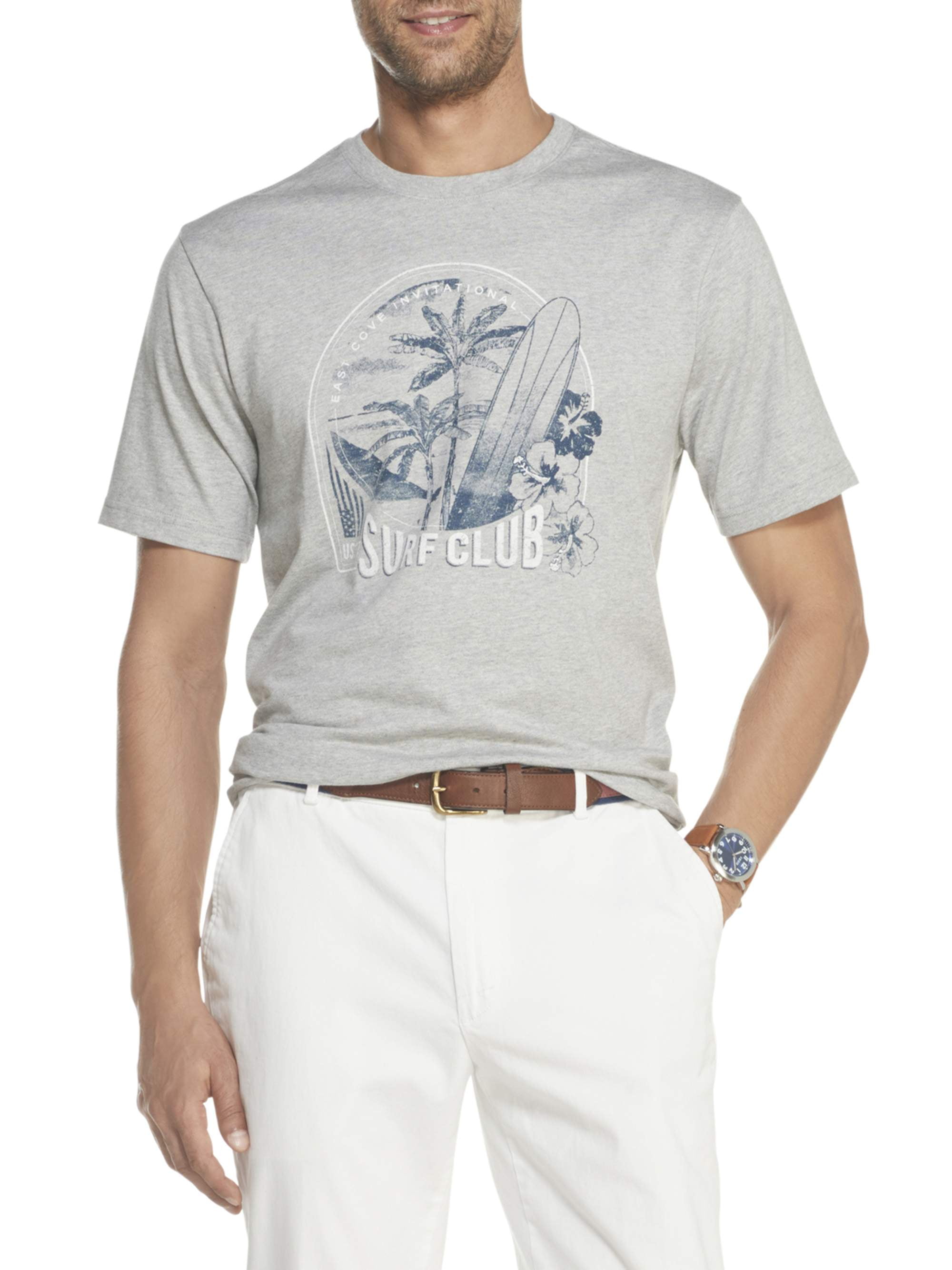 IZOD - IZOD Men's Saltwater Comfort Short Sleeve Graphic T ...