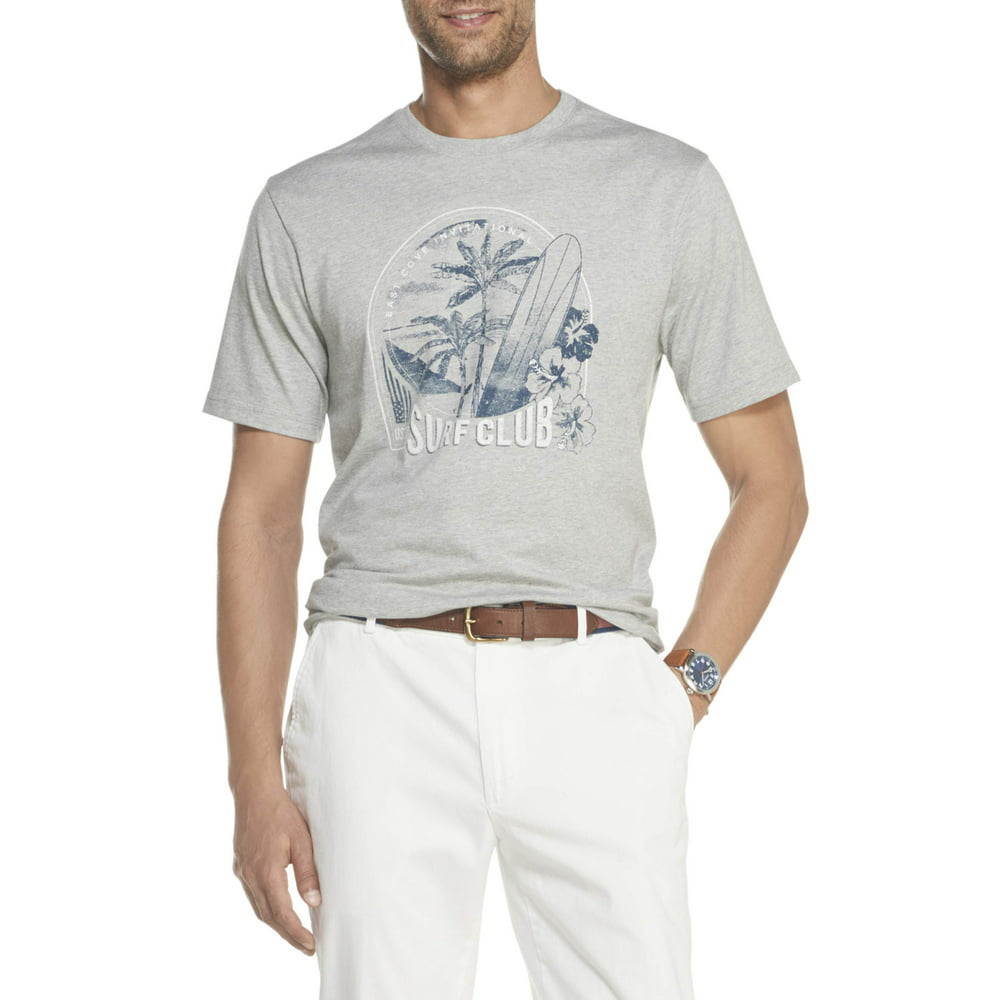 IZOD - IZOD Men's Saltwater Comfort Short Sleeve Graphic T-Shirt ...
