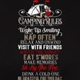 thumbnail image 3 of CafePress - Camping Rules T Shirt T Shirt - Women's Traditional Fit Dark T-Shirt, 3 of 4