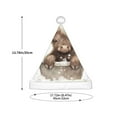 thumbnail image 3 of Rateoe Cute Cow Bath Santa Hat Confortable Christmas Hat for Christmas Party Favors Fit for Kids, 3 of 6