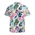 thumbnail image 3 of High Quality Hawaiian Shirts for Men Short Sleeve Aloha Beach Shirt Floral Summer Casual Button Down Shirts Blouses YQTRSL, 3 of 7