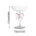 thumbnail image 4 of Coquette Champagne Glasses with Pink Bow - Reinforced Stem Clear Glassware for Weddings, Engagements & Special Occasions - Set of 4, 4 of 8