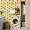 thumbnail image 4 of Peel and Stick Wallpaper Colorful Popsicles Yellow Wall Mural 17.7in x 9.8ft Self Adhesive Removable Wall Paper Renter Friendly Wallpaper for Nursery Bedroom Cabinets, 4 of 8