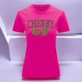 thumbnail image 3 of Playera Blusa Cherry Cerezas Animal Print Color Fucsia Talla Chica Marca Emil SaEs, 3 of 4