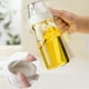 thumbnail image 5 of Utensilios de cocina, accesorios de cocina, utensilios de cocina, aceitera de vidrio transparente con apertura automática de tapa y botella a prueba de fugas para cocina y hogar, aceitera y botella pa, 5 of 7