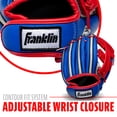thumbnail image 6 of Franklin Sports Kids Baseball Glove + Ball Set - Air Tech Youth Teeball Mitt - Boys + Girls Children's Glove + Ball - Right Hand Throw - Red/Blue - 9", 6 of 8