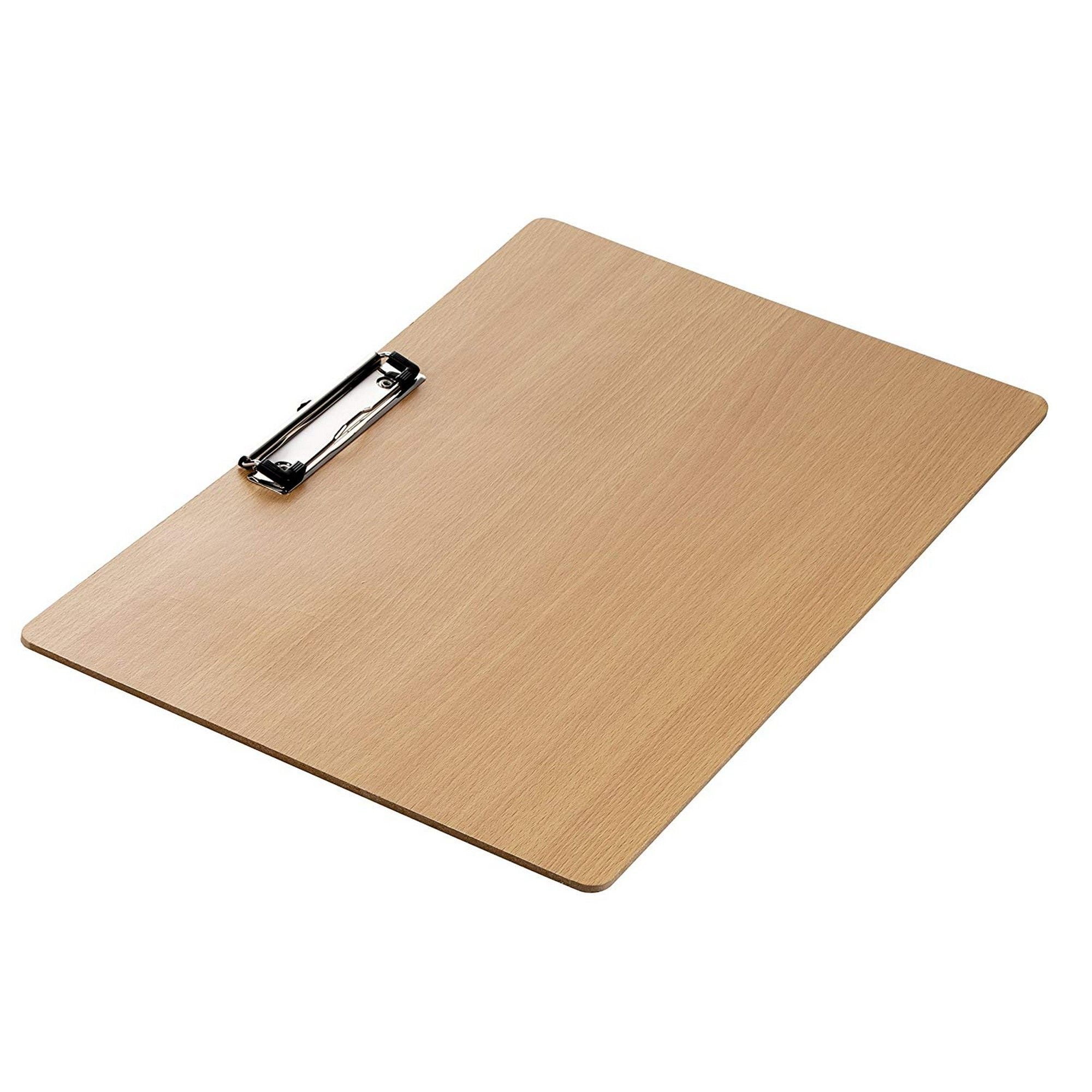 Landscape Clipboard with Low Profile Clip Horizontal Hardboard Clip