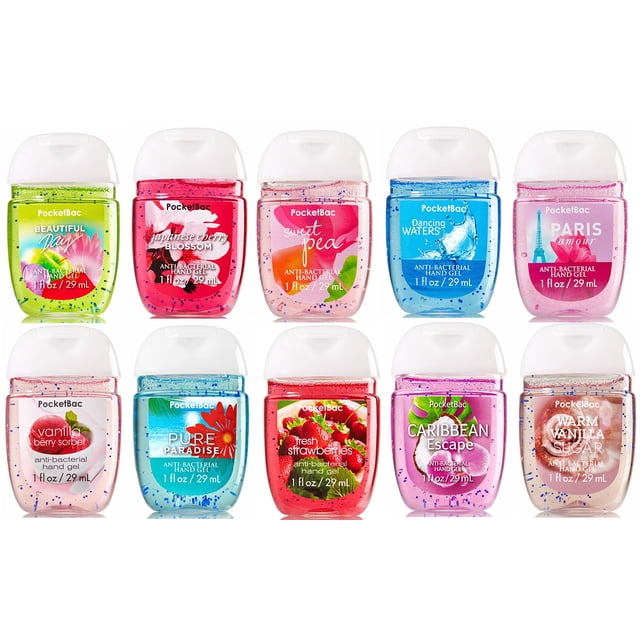 Desinfectante de manos Bath & Body Works PocketBac, paquete de 10 piezas