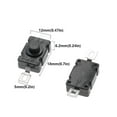 thumbnail image 4 of 100Pcs 18X12MM KAN Flashlight Switch 1.5A 250VAC Self Locking Patch Type Push Button Switch 2PONOff Small Switches KAN28, 4 of 5