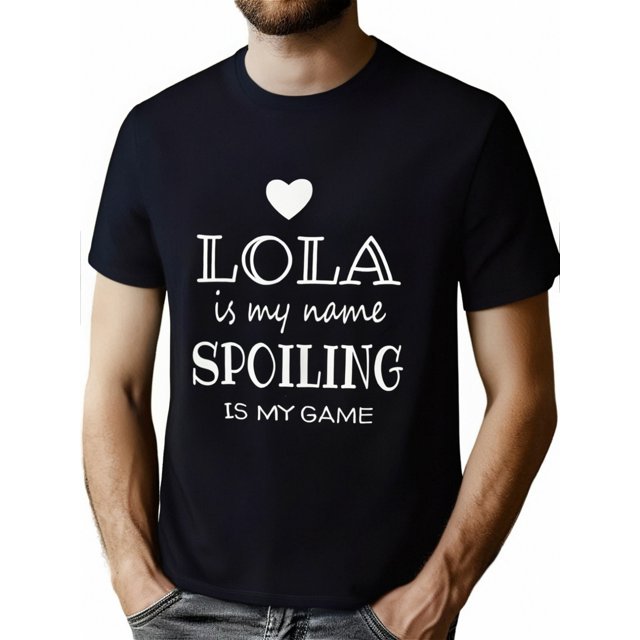 pieza, 100% algodón, camiseta con estampado divertido de Lola, camiseta casual y de moda de temporada para hombre, camiseta de manga corta de algodón puro de cuello redondo de high street, camiseta de