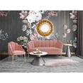 thumbnail image 5 of Home Square 3-Piece Set with Sofa & Chair & Settee Sofa in Pink and Gold, 5 of 18