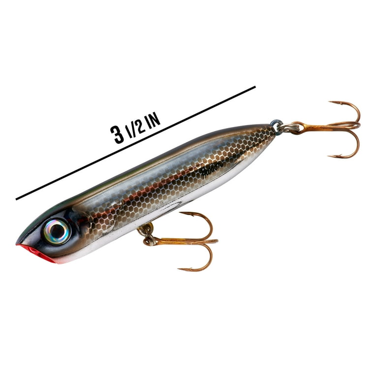 Heddon Chug'n Spook Jr Topwater Black Shiner 3 1/2