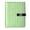 Green White Stripes, variant on DIY Tropic Wing Printed Microfiber Leather Notebook 9.2x6.7" Refillable Binder Journal with Pen Loop&Pockets 100 Sheets
