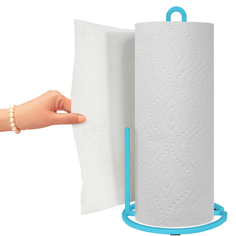 Turquoise square modern paper towel holder