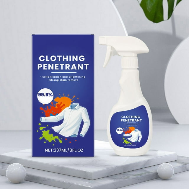 Spray quitamanchas para ropa | 237ml Penetrante para Ropa | Limpiador de telas | Fórmula suave y segura para la fibra | Elimina manchas de grasa, olores, alimentos y aceite | Refrescante multitejido