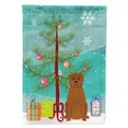 thumbnail image 1 of "Treasures BB4198CHF Merry Christmas Tree Dogo de Boudreaux Canvas House Flag, Large, Multicolor" Caroline's Treasures BB4198CHF, 1 of 1