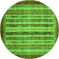 thumbnail image 1 of Ahgly Company Indoor Round Abstract Green Modern Area Rugs, 8' Round, 1 of 4