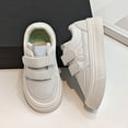 thumbnail image 4 of Dakaela Kid Sneakers Girls Boys Casual Walking Running Tennis Shoes Hook and Loops Chunky Platform School Loafers Flats White Size 13, 4 of 6